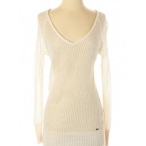 Garage S Long Sleeve Fishnet Open Weave Sweater
